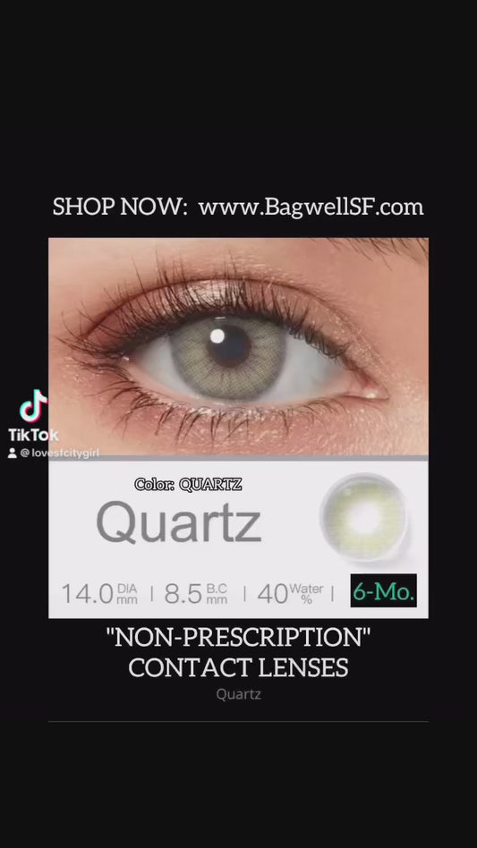 QUARTZ COLORED CONTACT LENSES FASHION EYE WEAR (Non-Prescription / No Grade)