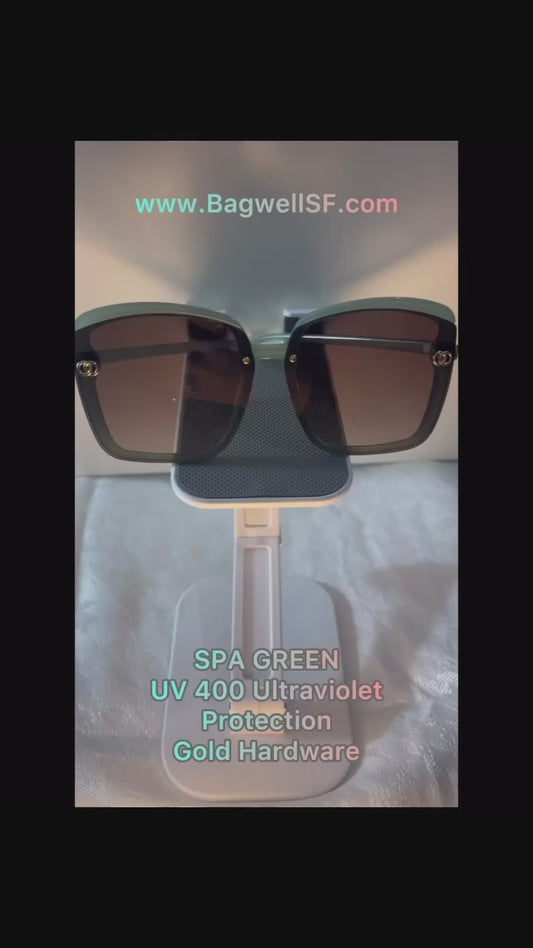 SPA GREEN SUNGLASSES GIVES 400UV ULTRAVIOLET PROTECTION