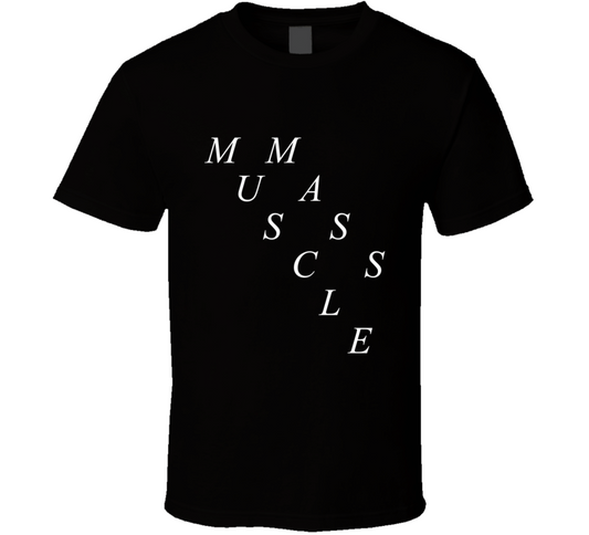 Muscle Mass Horizontal Black T Shirt